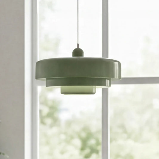 Colourful Bauhaus Triple Layer Pendant Light