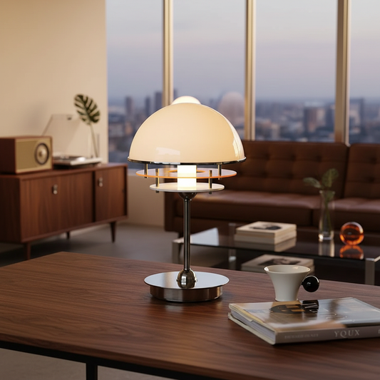 Elwin Vintage Bauhaus Acrylic Sunset Table Lamp For Bedroom Night Lamp