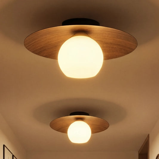 Mid-Century Hat Disc Ceiling Light