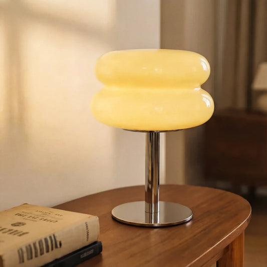 Olle Nordic Macaron Bauhaus Glass Table Lamp