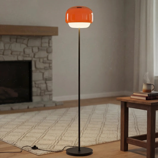 Vernon Modern Artistic Colored Glass Floor Lamp