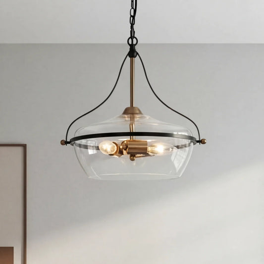Modern Glass Bowl Pendant Light