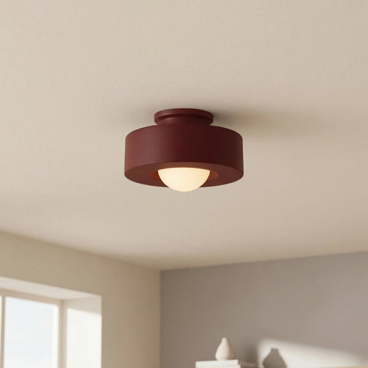 Vintage Round Resin Ceiling Light