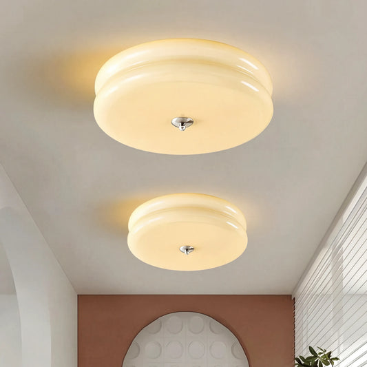 Nordic Bauhaus Round Glass Ceiling Light