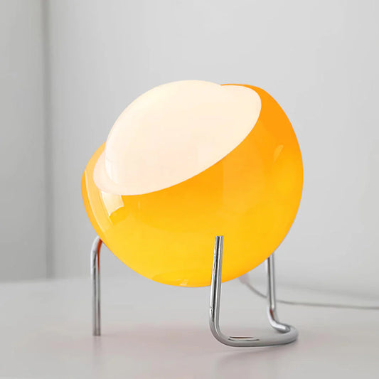 Retro Bauhaus Spherical Glass Table Lamp