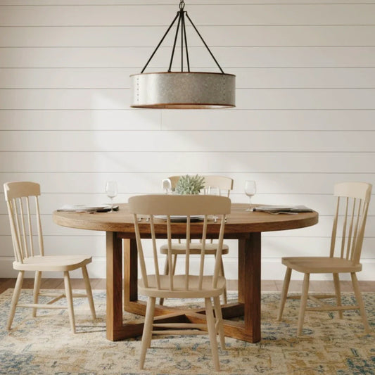 Baxter Industrial Metal Drum Pendant Light