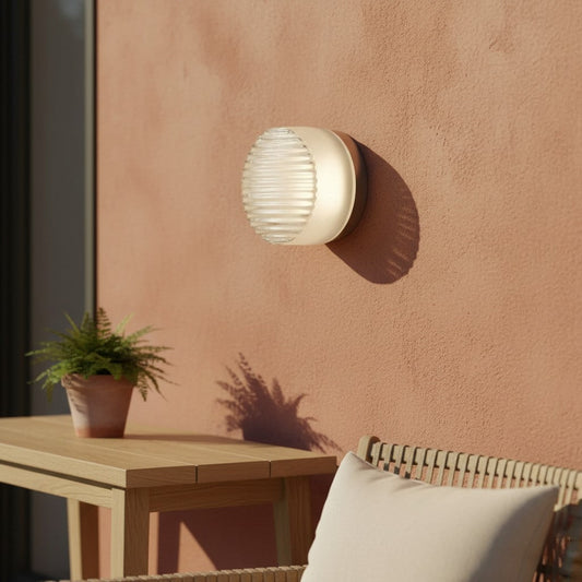 Modern Crisp Round Acrylic Wall Sconce