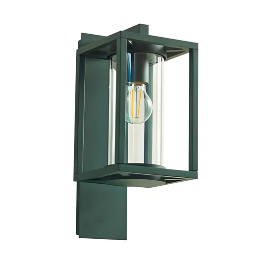 Industrial Open Frame Lantern Outdoor Wall Light