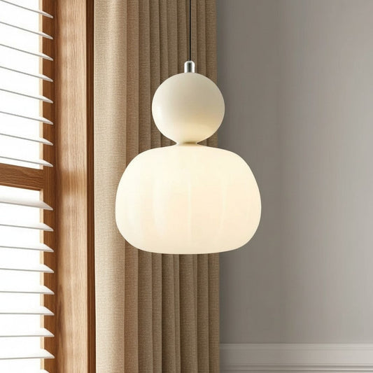 Modern Minimalist Resin Pumpkin Cream Pendant Light