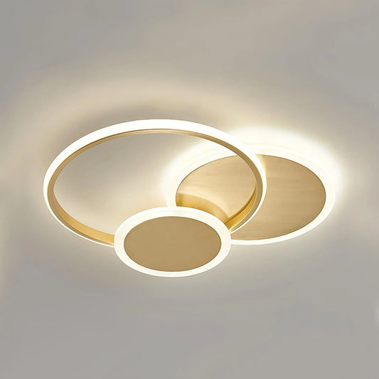 Modern Artistic Circles Dimmable LED Ceiling Light
