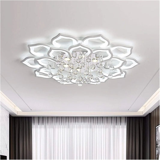 Modern Flower Shape Crystal LED Ceiling Light