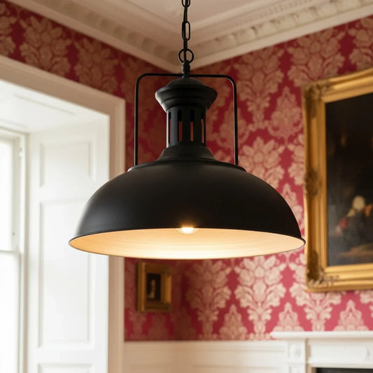 Modern Industrial Metal Dome Pendant Light