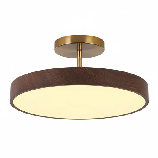 Modern LED Ring Semi Flush Ceiling Light