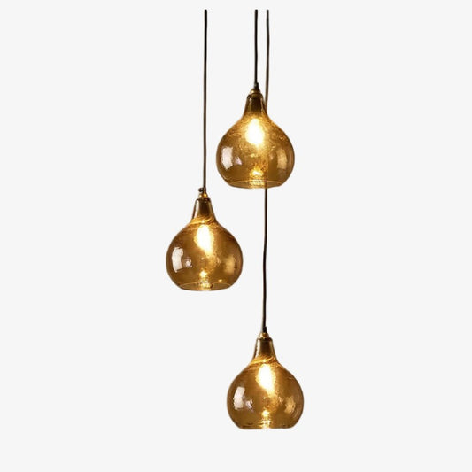 Modern Minimal Ambient Glass Teardrop Cluster Pendant Light