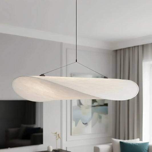 Modern Sculptural Metal Textured Pendant Light