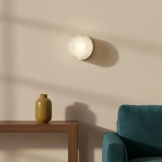 Modern Crisp Round Acrylic Wall Sconce