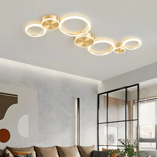 Modern Gold Circle LED Ceiling Light