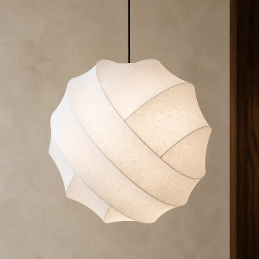 Modern Minimalist Sculptural Cocoon Pendant Light