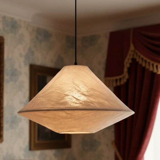 Modern Multi-layered Inverted Cone Linen shade Pendant Light