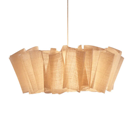 Nordic Pleated Linen Handmade Pendant Light