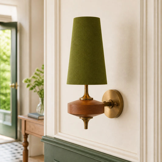Retro Classic Fabric Shade Wall Sconce