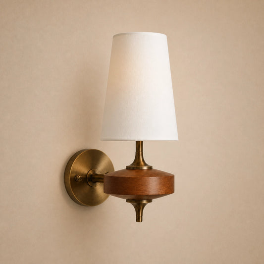 Retro Classic Fabric Shade Wall Sconce