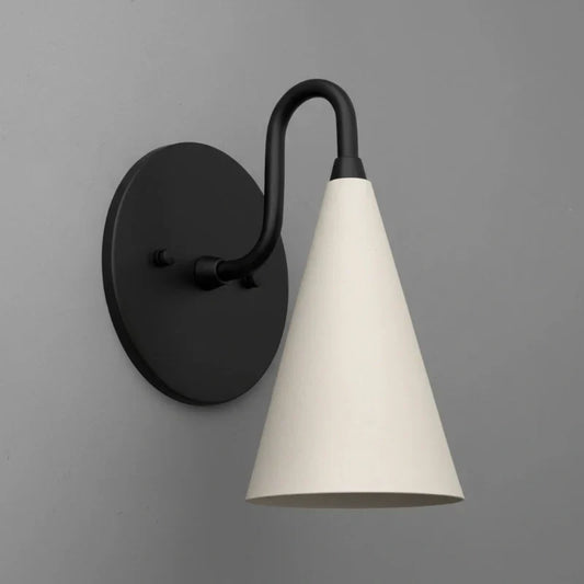 Robert Modern Tapered Cone Shade Vanity Sconce