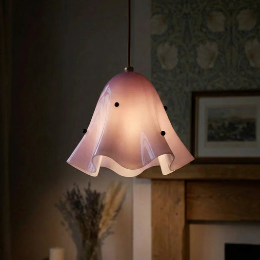Elegant Retro Flower Fazzo Glass Pendant Light