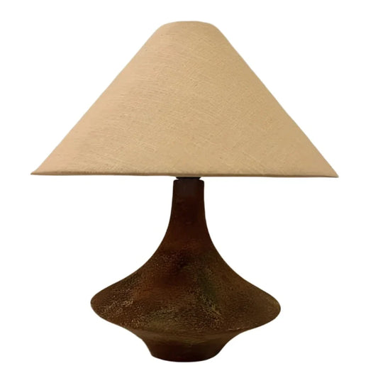 Vintage Cone Ceramic Vase Base Table Lamp