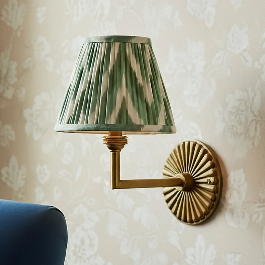 Vintage Elegant Pleated Fabric Wall Light