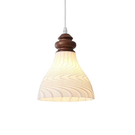 Patricia Vintage White Textured PE Pendant Light