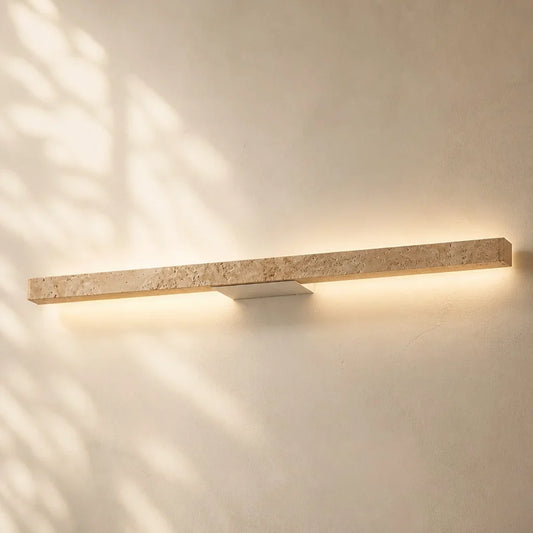 Wabi-Sabi Linear Travertine LED Wall Light