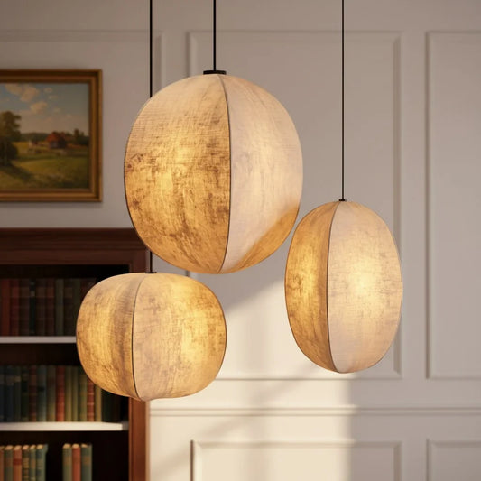 Wabi-Sabi Zen Lantern Anti-silk Pendant Light
