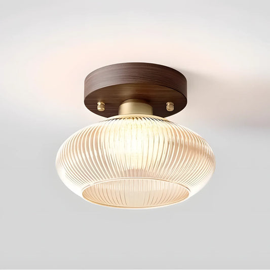 Modern Cognac Glass Ceiling Light
