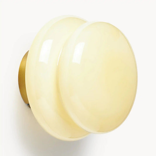 Modern Artful Opal Glass Wall Light