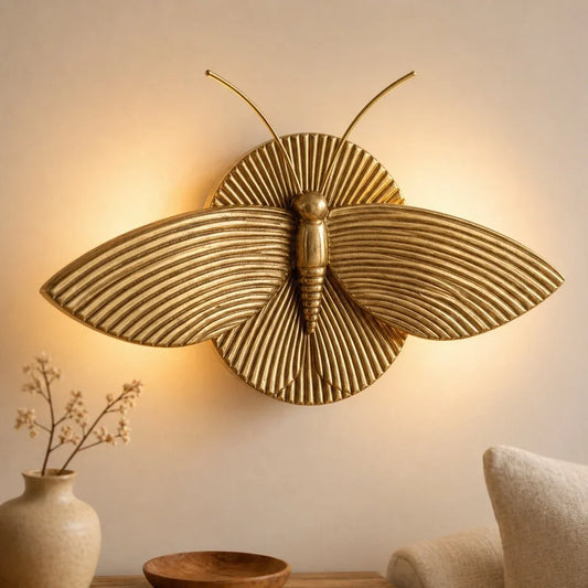 Modern Resin Sculptural Butterfly Wall Lamp
