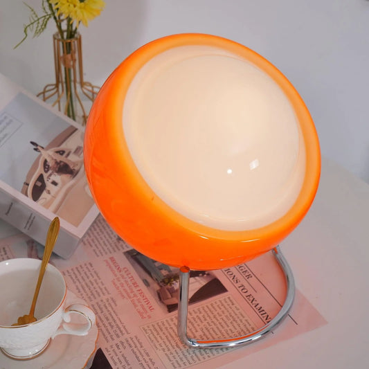 Retro Bauhaus Spherical Glass Table Lamp