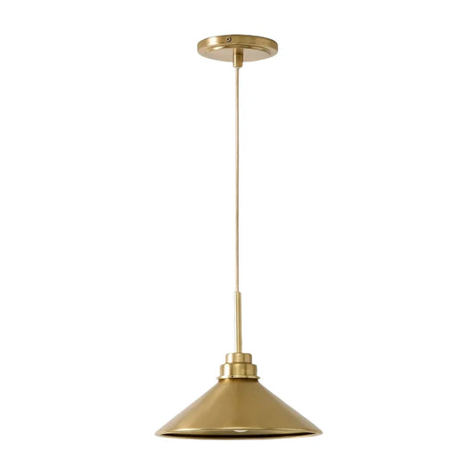Modern Farmhouse Cone Milk Glass Pendant Light