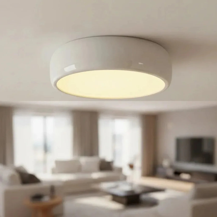 Minimalist Morandi Metal LED Ceiling Light