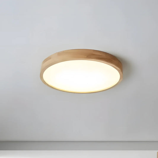 Nordic Minimalist Solid Wood Dimmable Ceiling Light