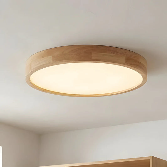 Nordic Minimalist Solid Wood Dimmable Ceiling Light