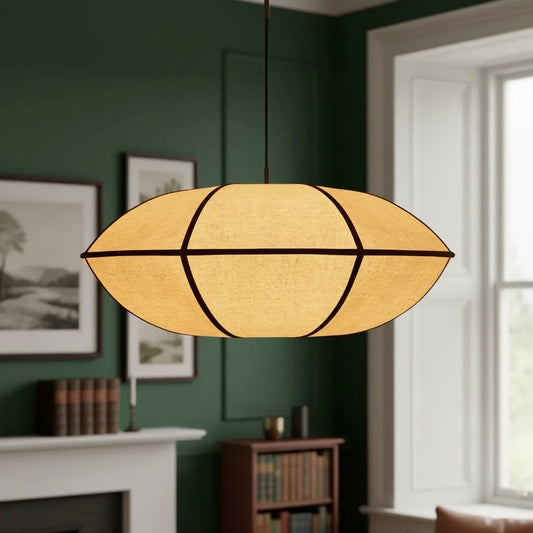 Minimalist Retro Linen Pendant Light