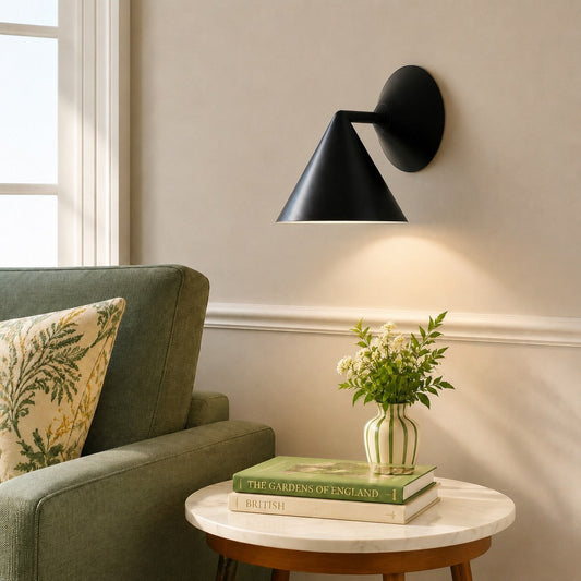 Brivana Sleek Contemporary Metal Wall Sconce