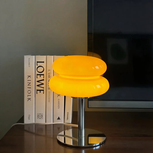Olle Nordic Macaron Bauhaus Glass Table Lamp