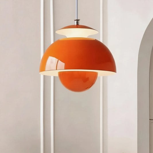 Aesthetic Cream Flower Bud Pendant Light