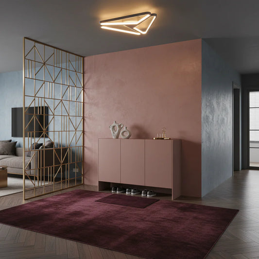 Minimalist Grey Triangular Ceiling Light