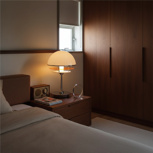Elwin Vintage Bauhaus Acrylic Sunset Table Lamp For Bedroom Night Lamp