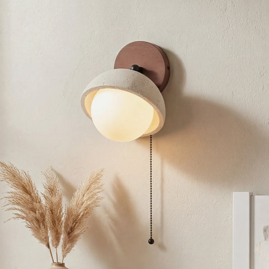 Wabi-Sabi Adjustable Travertine Stone Wall Light