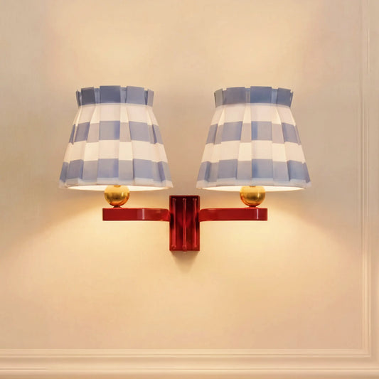 Retro Farmhouse Wisteria Boxie Twin Wall Light For Entryway