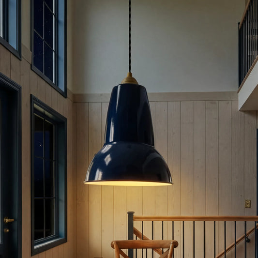 Melrose Modern Farmhouse Metal Brass Pendant Light